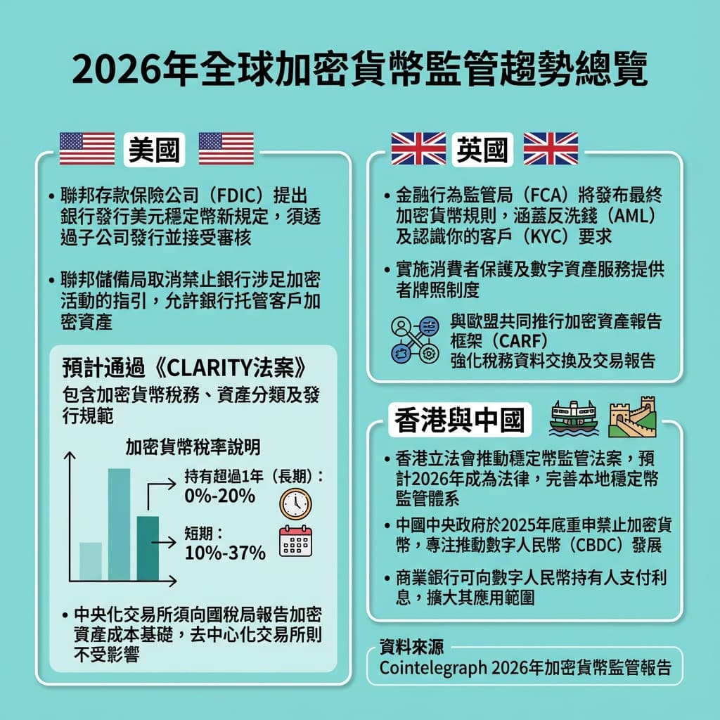 2026年香港加密貨幣監管新規：合規交易所、稅務、風險全面解析